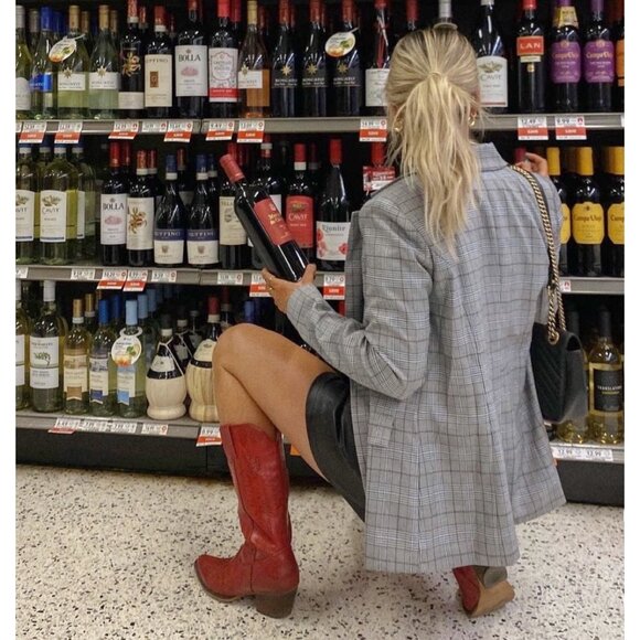 Majorelle Rhea Glen Plaid Double Breasted Blazer Jacket Contemporary Work Small - Picture 2 of 13